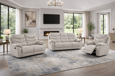 GREY Italian Leather 4 Seat, 3
