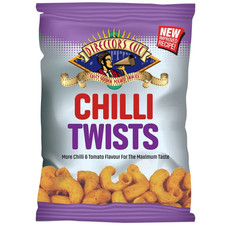 Directors Cut Chilli Twists Snacks Full Case Box 24 x 40g Bags
