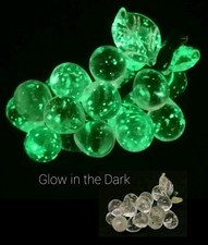 Glass Fruit Grapes Bunch Glow In The Dark Vintage Retro Decorative Display Prop