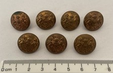 General Service Buttons x 7, Kings Crown.