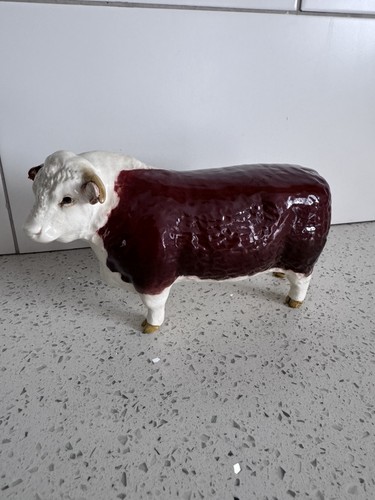 Beswick ceramic hereford bull - beswick,