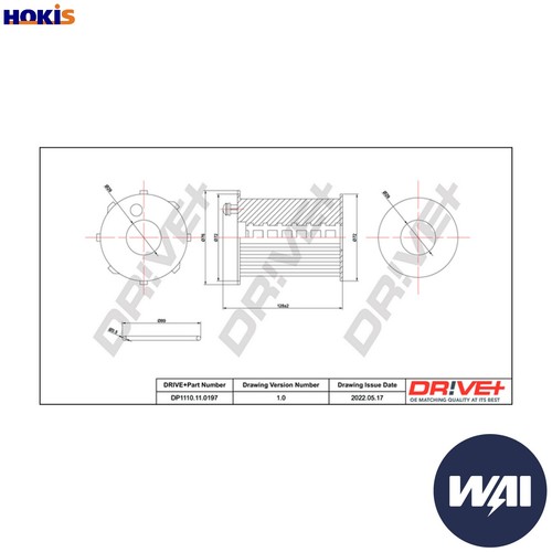 Oil filter dp1110 - filter, for