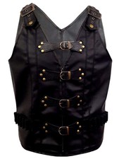 Mens Black Leather Biker