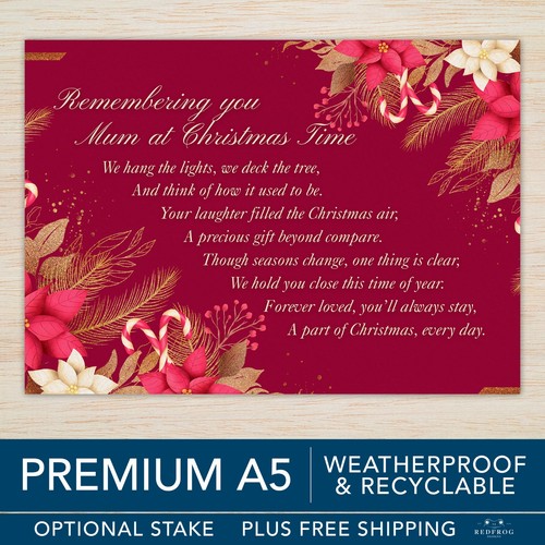 Mum christmas memorial grave - christmas,