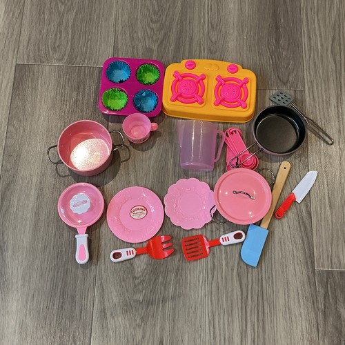 Pink and silver cooking - silver, set