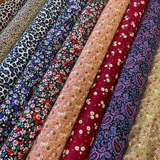 PATTERNED NEEDLECORD - 100%  Cotton - Lightweight, Fine, Vibrant, 44" Wide