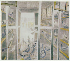 WWII Mobile Carrier Pigeon Loft Ravilious vintage print in 11 x 14 inch mount 