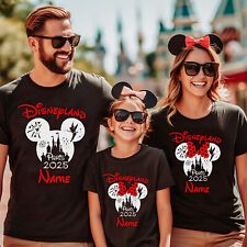 Personalised Name Disneyland 2025 Tshirt Family Vacation Summer Trip Shirt Xmas