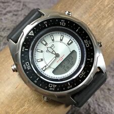 Casio Men AMW-S320 Sport Alarm Chronograph Solar Analog Digital Watch 8 1/4"