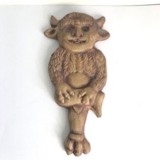 Lincoln Imp Studio Pottery Wall Hanging Plaque 26cm high Makers Mark