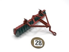 RARE VINTAGE BRITAINS FARM # 135F DISC HARROW DIECAST TRACTOR MODEL TOY