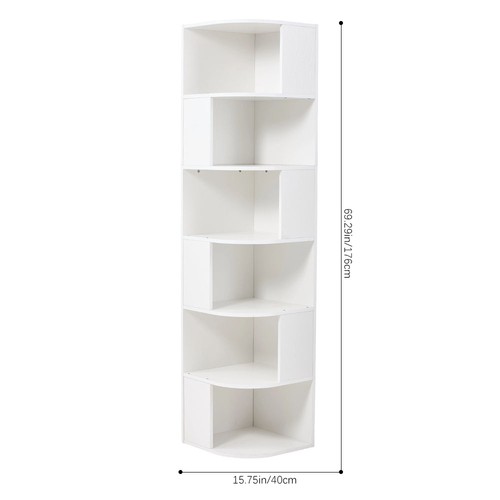 Tall corner bookcase open - tall,