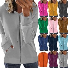 Women Hoodies Zip Up Hooded