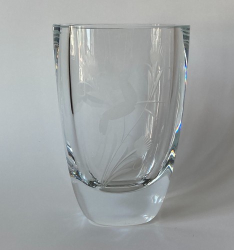 Glass art vase with - art,