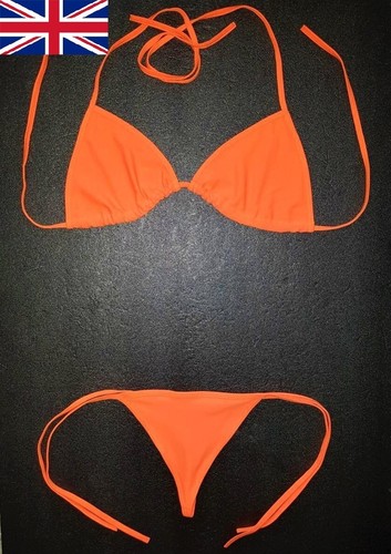 Bright orange string - orange, bikini