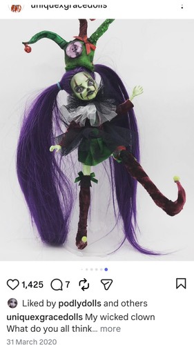 Monster high ooak art - monster,