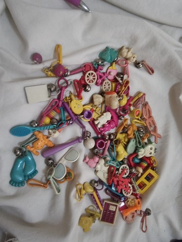 Vintage plastic bell charm - plastic,