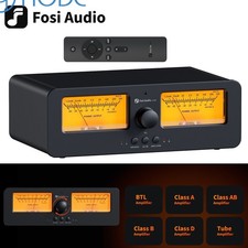 Fosi Audio LC30 Amplifier Speaker Switcher 2-in-2 Out Dual Analog VU Meter Box