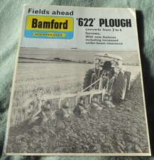 Vintage agricultural tractor brochures, Bamford 622 Plough dated October 1962