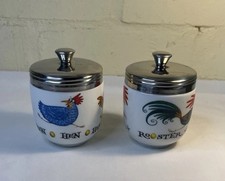BOXED BIA INTERNATIONAL EGG CODDLERS HEN AND ROOSTER CLARE MACKIE