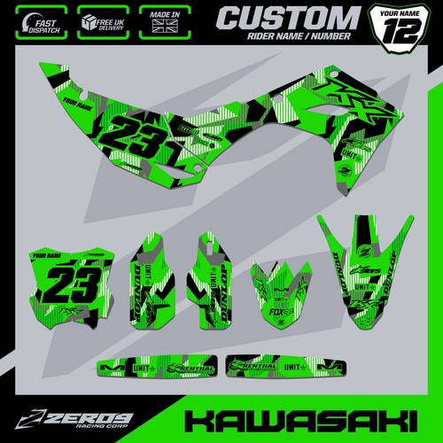Kawasaki motocross graphics - kawasaki,