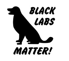 BLACK LABS MATTER VINYL DECAL