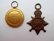 * WW1 Royal Navy Victory Medal and 1914-15 Star L.S.R.N