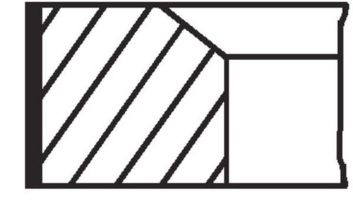 Mahle piston ring set - , for