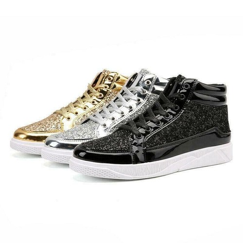 Mode mens high top sneakers - top,