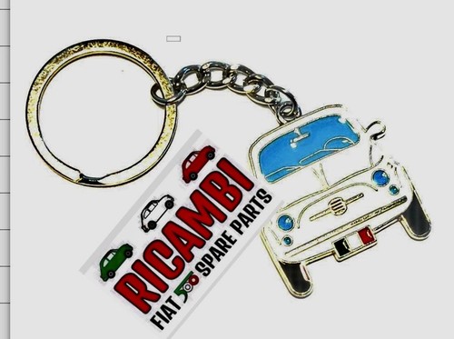 Classic fiat 500 keychain new - classic,