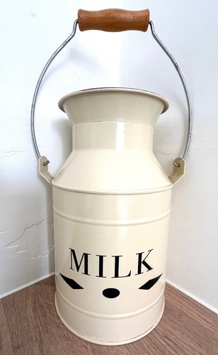 Vintage milk churn - milk, enamel