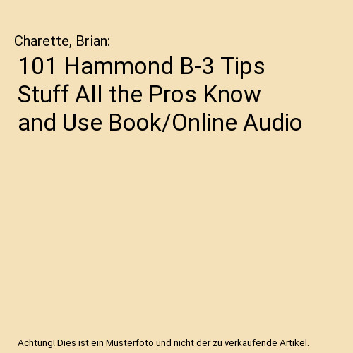 101 hammond tips stuff all - 101,