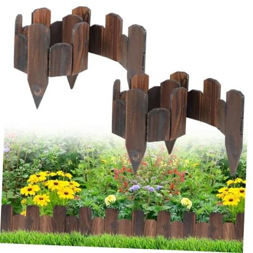 Wooden garden edging - edging,