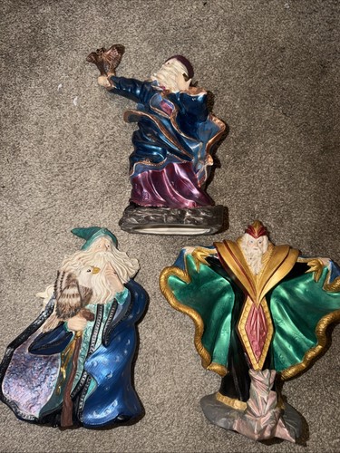 Vintage large wizard ornaments - vintage,
