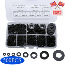 500PCS Flat Washers Nylon
