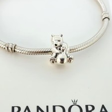 Pandora Hugging Polar Bears Bead Charm Sterling Silver