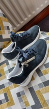 Rieker Sneaker Navy Wedge  Zip