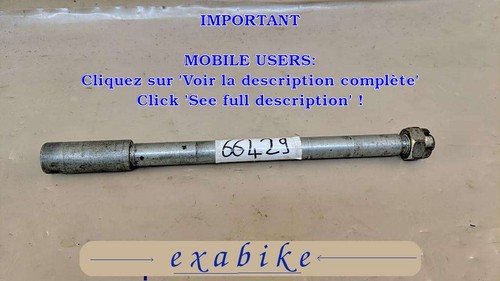 Front wheel axle for kawasaki - for,