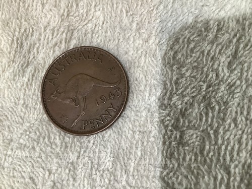 1943 australilian penny george - australilian,