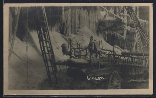 Postcard gibzon fire - postcard, 1911