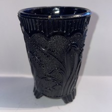 1880s Opaque black milk glass