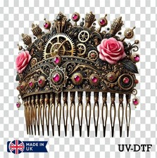 Steampun Hair Comb UV DTF