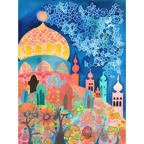 Islamic mosque night modern - at,