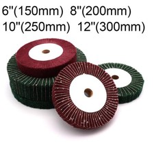 150-300mm Scotch Brite Flap Wheel Abrasive Finishing Grinding Disc Pad Green/Red