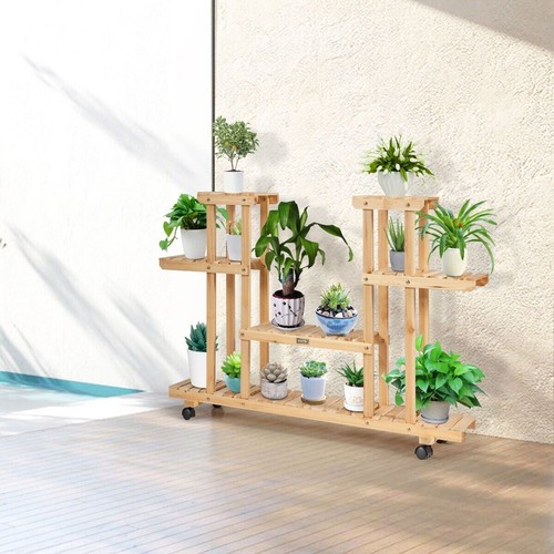 Tier wooden plant stand - 4,