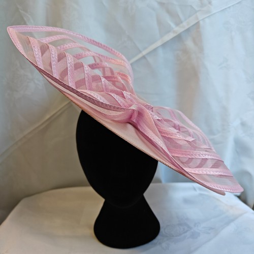 Baby pink big bow - big, brim
