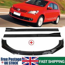 Side Skirts Extension Rocker +Front Bumper Spoiler For VW Golf MK5 MK6 MK7 78.7"