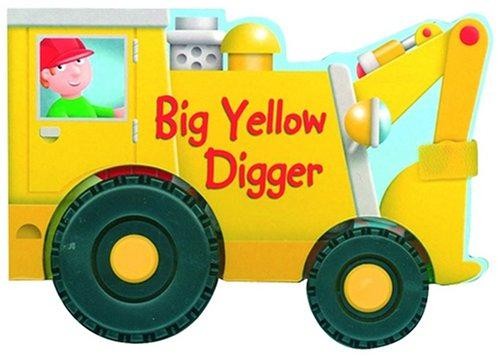 Big yellow digger wheelie - digger, (wheelie
