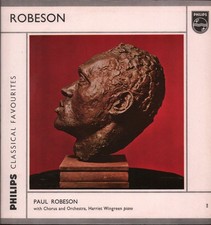 GL5765 Paul Robeson / Harriet Wingreen Robeson LP vinyl UK Philips 1964 - sleeve