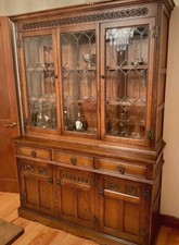 Large Solid Carved Oak Old